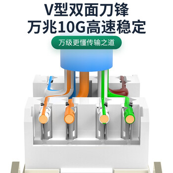 万级 超六类网络面板 屏蔽Cat6a类万兆网线插座面板带模块 一位单口86型免打水晶头电脑插孔1-14436白 万级 超六类网络面板 屏蔽Cat6a类万兆网线插座面板带模块 一位单口86型免打水晶头电脑插孔1-14436白