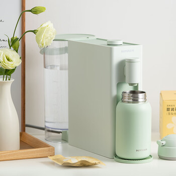 北鼎（Buydeem）即热式饮水机桌面家用智能迷你台式小型免安装3秒速热大容量年会采购S805浅杉绿年会礼物行政采购