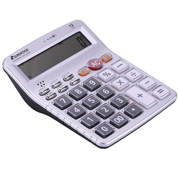 三木(SUNWOOD)效率王系列 大屏真人语音12位通用桌面计算器/附两节7号电池 P41 三木(SUNWOOD)效率王系列 大屏真人语音12位通用桌面计算器/附两节7号电池 P41