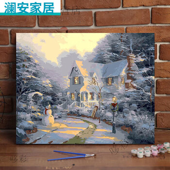 春雪 油彩画 Chongmin Jian | <晴雪>台湾邱永汉美术馆收藏，创作于1994年80cm
