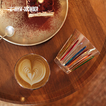 MHW-3BOMBER轰炸机[礼物]咖啡玻璃杯澳白杯拿铁杯水杯Dirty杯子手绘