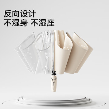 左都（ZUODU）全自动三折雨伞男士便携折叠伞晴雨两用伞女高端超大号抗风暴伞