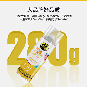普速十自喷漆白色水性 环保无味 金属防锈漆 手喷漆墙面涂鸦 不掉色 家具用木器漆不锈钢铁门NO40/280g/400ml 普速十自喷漆白色水性 环保无味 金属防锈漆 手喷漆墙面涂鸦 不掉色 家具用木器漆不锈钢铁门NO40/280g/400ml
