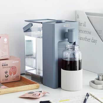 北鼎（Buydeem）饮水机台式办公室桌面即热式饮水机速热泡茶机泡奶冲奶水壶一体机年会采购3L S906尼加拉蓝 电子屏