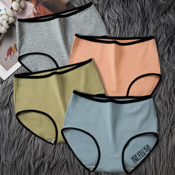 少女高腰初中生三角裤可日系内裤无痕少女少女韩版女棉学生色透气无痕