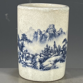 清代青花瓷器笔筒品牌及商品- 京东