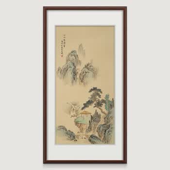 裱框山水画品牌及商品- 京东
