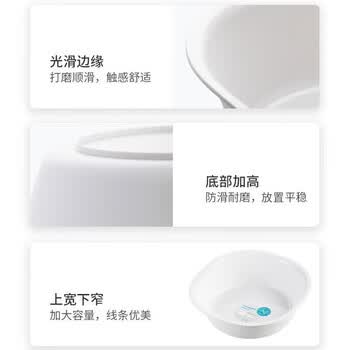 茶花（CHAHUA）塑料盆S号抗菌银离子婴儿洗脸盆子内裤水盆方盆PP材质防霉多场景适用材料厚实