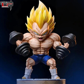 七龙珠手办悟天老师q版模型健身公仔摆件动漫周边 肌肉贝吉塔(高17cm)