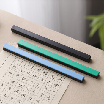 漢墨 ABS镇纸镇尺 铸铁学生初学者实用黑色单支装文镇 文房四宝宣纸用镇纸压纸