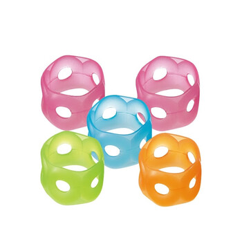 国誉(KOKUYO)进口点钞手指套学生办公财务翻页环形指套 中号13*11mm 5个颜色随机  MEKU-C21