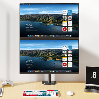 支尔成 上下双屏显示器支架电脑支架(17-32英寸)2屏幕电脑桌支架桌面台式增高站立支架 夹具式 支尔成 上下双屏显示器支架电脑支架(17-32英寸)2屏幕电脑桌支架桌面台式增高站立支架 夹具式