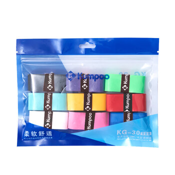 薰风(KUMPOO)羽毛球拍手胶软弹粘性抓握牢固防滑吸汗糯米手胶KG-30两条浅蓝色 薰风(KUMPOO)羽毛球拍手胶软弹粘性抓握牢固防滑吸汗糯米手胶KG-30两条浅蓝色