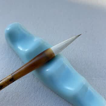 芬尚 文房四宝用品 兼毫毛笔 学生书法国画专用初学者入门毛笔 黄杆小号出峰约3.5cm