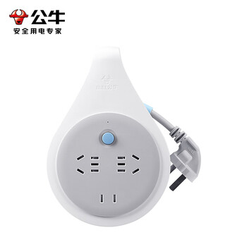 公牛（BULL）过热保护工程接线盘/工程卷线盘/过热保护电缆卷盘插座/插排 工程专用  3位10米  GN-802
