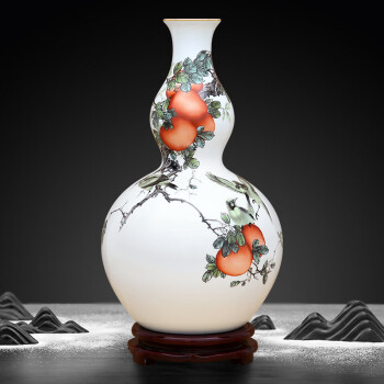 花瓶□清朝粉彩色絵瓶 美人画 中国廣彩 手描き 鶴首花瓶 徳利