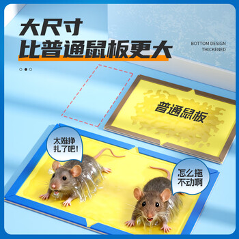 绿叶（Green Leaf）粘鼠板25片装强效胶粘老鼠板小超人老鼠贴