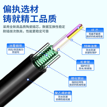 奥恺(AIENKIS)室外多模铠装成品光缆 4芯LC接头 四芯光纤跳线免熔接户外架空光缆 100米 AK-TW4-MM-100LC 奥恺(AIENKIS)室外多模铠装成品光缆 4芯LC接头 四芯光纤跳线免熔接户外架空光缆 100米 AK-TW4-MM-100LC