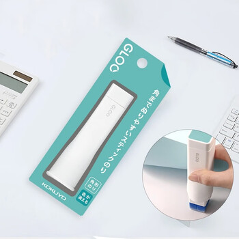 国誉（KOKUYO）(KOKUYO)【日本文具大赏】进口GLOO变色固体胶棒直角胶S号蓝色胶体单个装 10g  TA-G311-1P