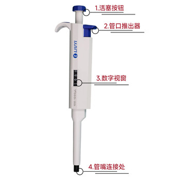 六一牌（LY） 手动微量移液器 单道移液枪可调量程取液分液加样枪半支消毒 LUCKY系列 1-5mL