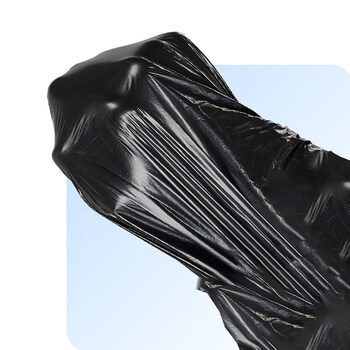 Sodolike尚岛抽绳垃圾袋黑色45*50cm100只单面1.2丝点断手提加厚自动收口