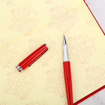 毕加索（pimio）签字笔 商务办公男女生日礼物宝珠笔 成人签名笔 学生练字 男女生日礼物0.5mm何塞系列722中国红