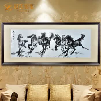 苏绣八骏图价格报价行情- 京东
