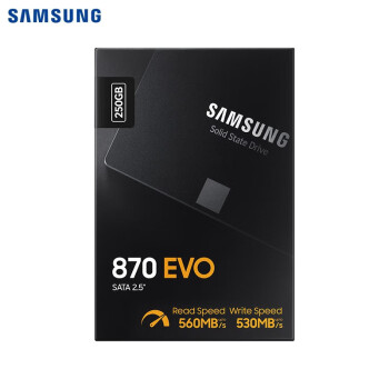 三星（SAMSUNG）250GB SSD固态硬盘 SATA3.0接口 独立缓存 AI电脑配件 读速560MB/S 870 EVO