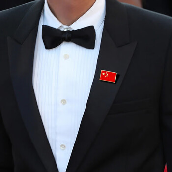 优学库 国旗徽章爱心别针款 外套胸花配饰