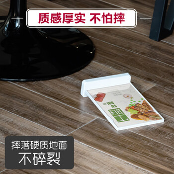优和（UHOO）桌牌 T型亚克力台卡台签架白色透明1个装210mmx148mm A5横款展示牌会议卡6266