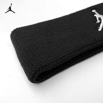 耐克（NIKE）乔丹AJ飞人运动头带发带网球篮球瑜伽吸汗带JKN00010OS黑色