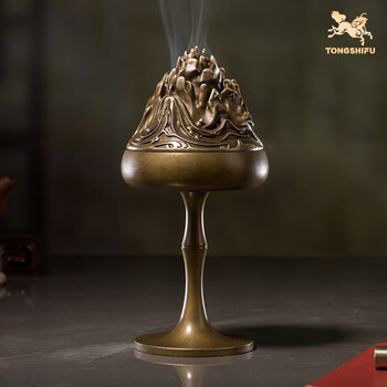 銅器 煮茶炉 温酒炉 風炉 茶道煮茶器 銅炉 装飾品 置物 炉子