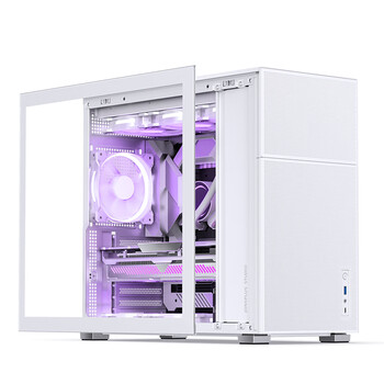 乔思伯（JONSBO）松果D41 MESH版白色 ATX机箱（双360冷排/ATX电源/Type-c Gen2 10Gbps+/垂直风道/长显卡）