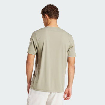 ADIDAS阿迪达斯网球服男短袖T恤圆领半袖运动体恤IY3217 灰色 M 