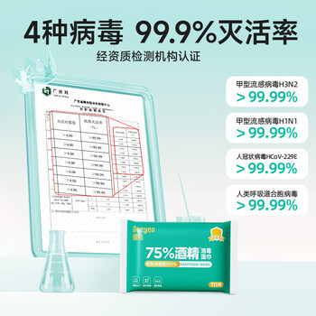 德佑酒精消毒湿巾10抽*10包 75%酒精便携湿纸巾 杀菌率99.9% 医护级 德佑酒精消毒湿巾10抽*10包 75%酒精便携湿纸巾 杀菌率99.9% 医护级
