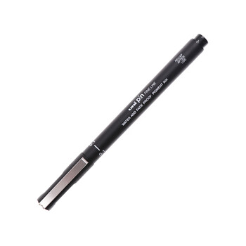 三菱（uni）0.1mm水性绘图针管笔 PIN-200美术设计描边笔勾线笔 黑杆黑芯 单支装