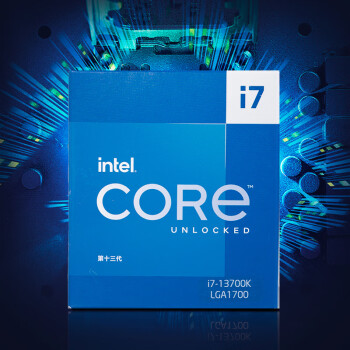 英特尔(Intel) i7-13700K 酷睿13代 16核24线程 睿频至高可达5.4Ghz 五年质保 台式机CPU 畅玩黑神话悟空