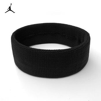 耐克（NIKE）乔丹AJ飞人运动头带发带网球篮球瑜伽吸汗带JKN00010OS黑色