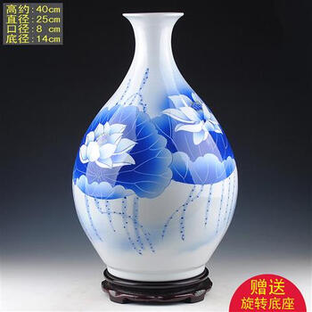 青花瓷玉壶春瓶型号规格- 京东
