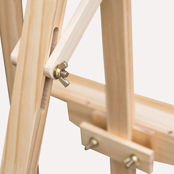 蒙玛特（Mont Marte）蒙玛特1.45米松木画架 实木素描画架画板套装展示架子成人儿童折叠画板架原木色 AEA0003 速写绘画