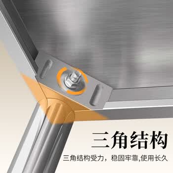 全品屋不锈钢货架厨房置物架落地收纳架层架多层微波炉家用储物10050155