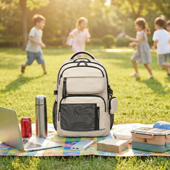 京东京造 巨能装PRO 学生书包双肩背包大容量初高中大学生护脊17寸电脑包