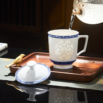 青花玲珑茶杯价格图片精选- 京东