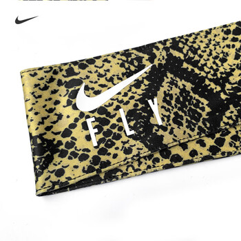 耐克（NIKE）开放头带吸汗发带头巾绑带式运动DJ7806-725黑黄N1003339725OS