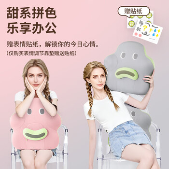 脊态（Back2）腰靠人体工学腰垫办公室护腰靠垫靠背护腰久坐神器汽车靠枕腰枕灰