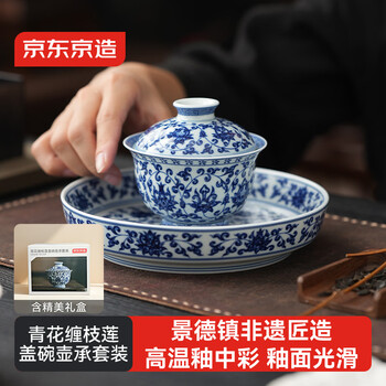 青花缠枝莲- 京东