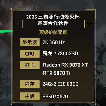 AMD锐龙7 7800X3D游戏处理器8核16线程104MB游戏缓存 加速频率至高5.0GHz盒装CPU 畅玩三角洲/战地