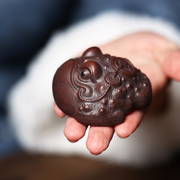 三足紫砂金蟾价格报价行情- 京东