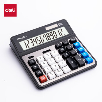 得力(deli)双电源电脑按键计算器 12位金属面板桌面计算机 财务金融/银行计算办公用品 2137 新老混发 得力(deli)双电源电脑按键计算器 12位金属面板桌面计算机 财务金融/银行计算办公用品 2137 新老混发