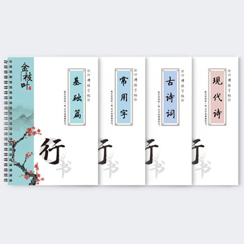 金枝叶行楷字帖成年人练字专用行书字帖速成男女生字体漂亮钢笔硬笔书法初高中生反复使用控笔训练套装